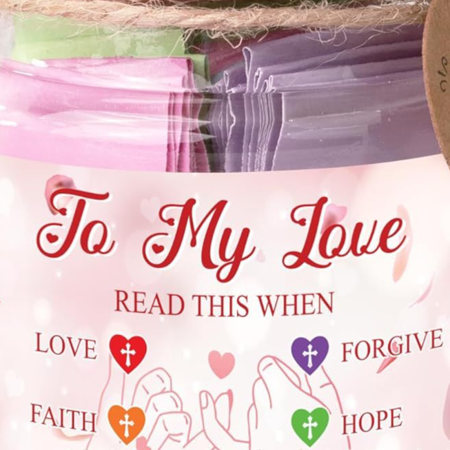 Bible Verse Glass Jar