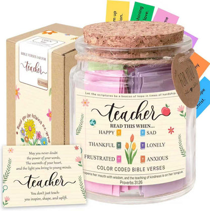 Bible Verse Glass Jar