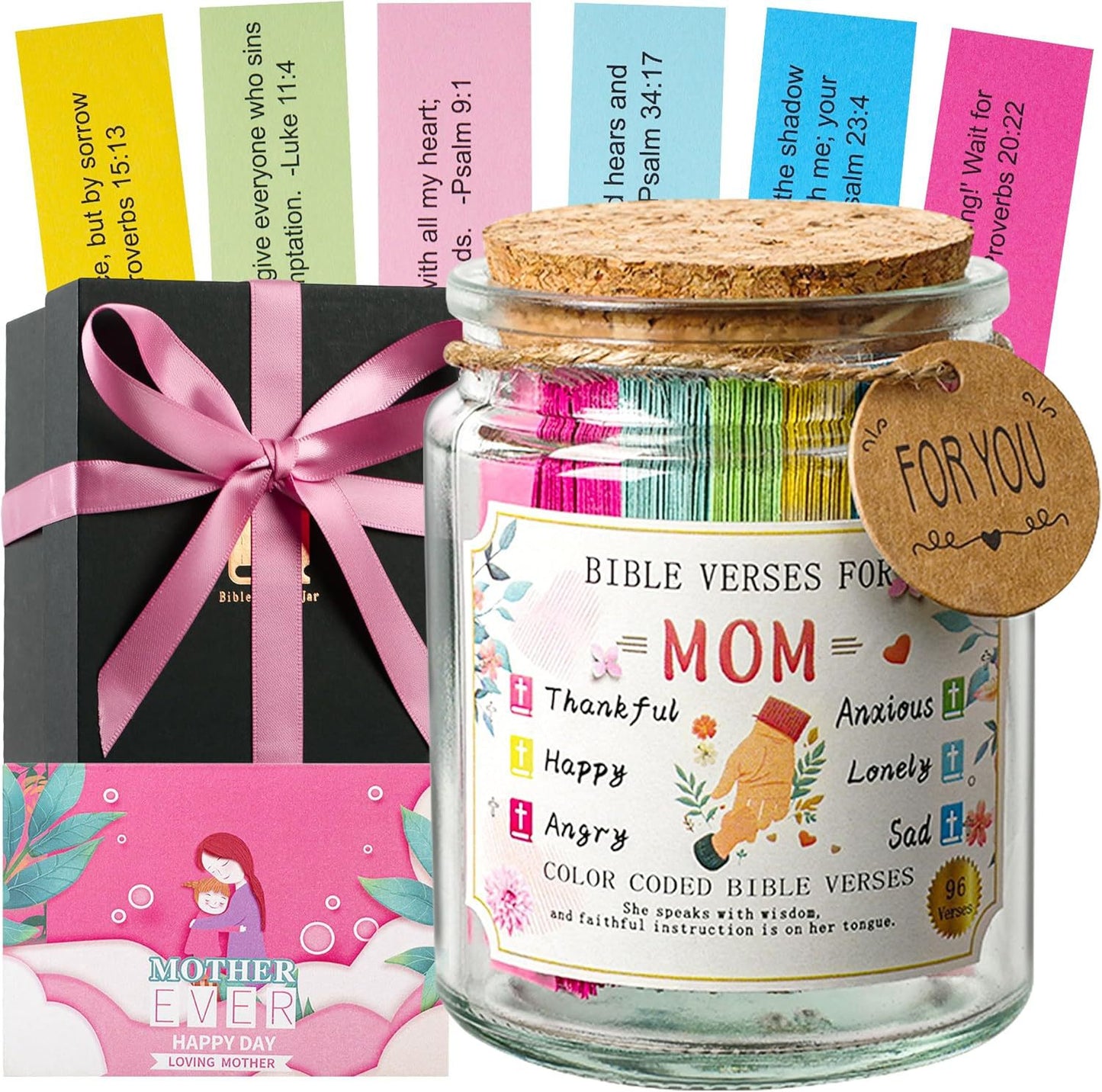 Bible Verse Glass Jar