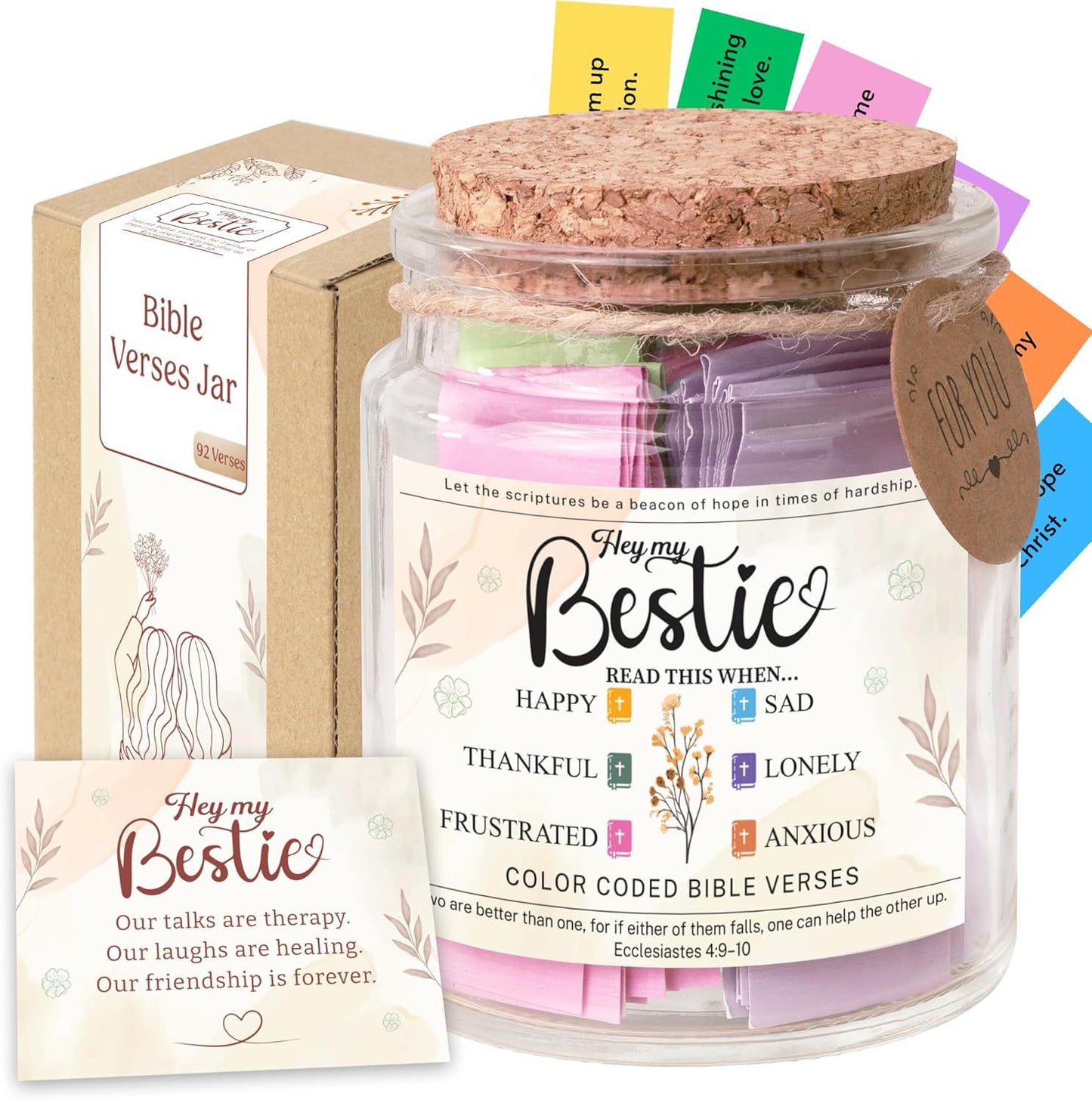 Bible Verse Glass Jar
