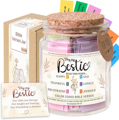 Bible Verse Glass Jar
