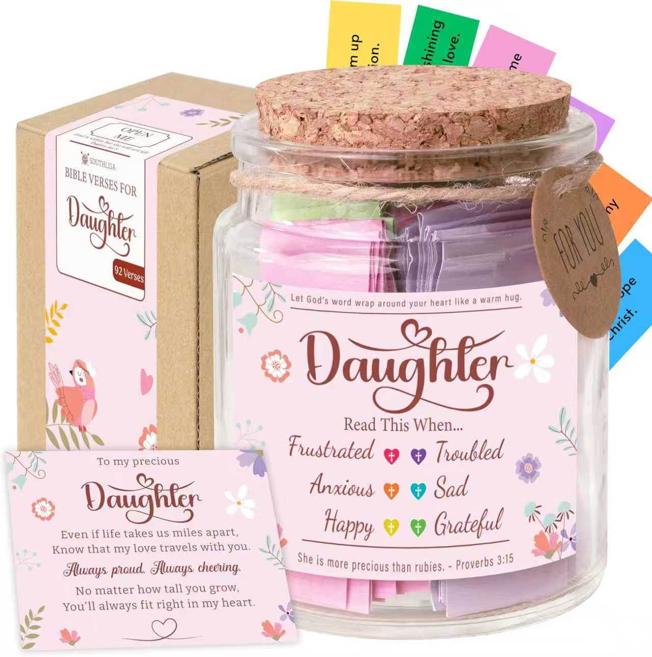 Bible Verse Glass Jar