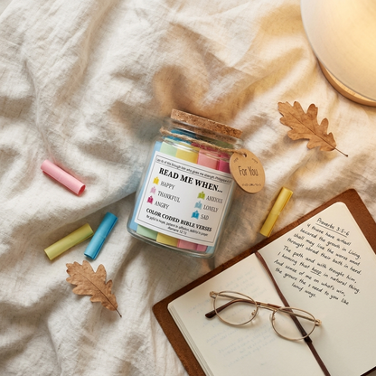 Bible Verse Glass Jar